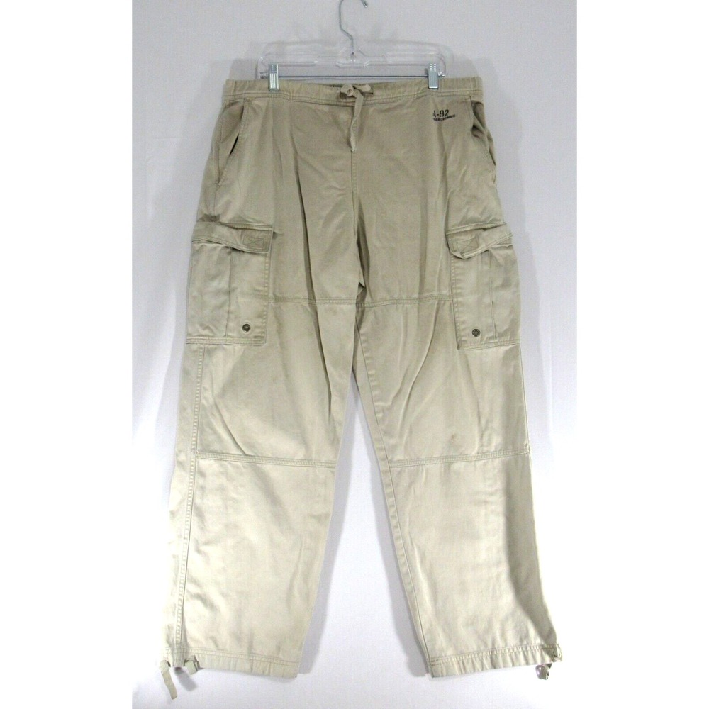 Vintage Abercrombie & Fitch Mens Pants Cargo Khaki‎ Distressed Gorpcore Large